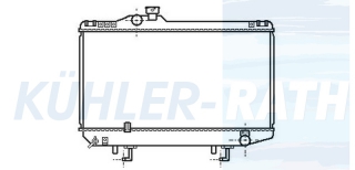 Wasserkhler passend fr Toyota