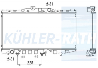 Wasserkhler passend fr Toyota