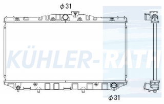 Wasserkhler passend fr Toyota