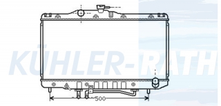 Wasserkhler passend fr Toyota