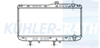 Wasserkhler passend fr Toyota