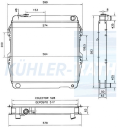 Wasserkhler passend fr Toyota