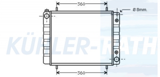 Wasserkhler passend fr Land Rover