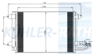 Kondensator passend fr Audi/VW/Seat/Skoda