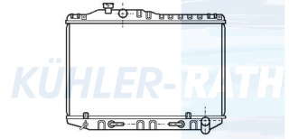 Wasserkhler passend fr Toyota