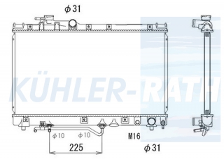 Wasserkhler passend fr Toyota