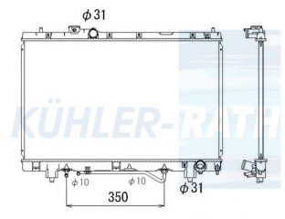 Wasserkhler passend fr Toyota