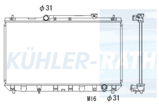 Wasserkhler passend fr Toyota