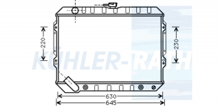 Wasserkhler passend fr Mitsubishi