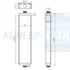 Wasserkhler passend fr Komatsu