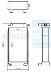 Wasserkhler passend fr Hyster/Yale