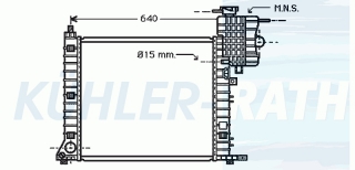 Wasserkhler passend fr Mercedes-Benz