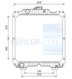 Wasserkhler passend fr Case IH/New Holland