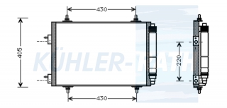 Kondensator passend fr Peugeot