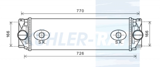 Ladeluftkhler passend fr Mercedes-Benz