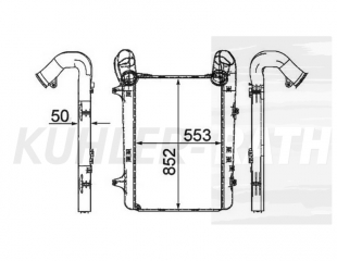Ladeluftkhler passend fr DAF