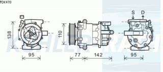 Kompressor passend fr Ford