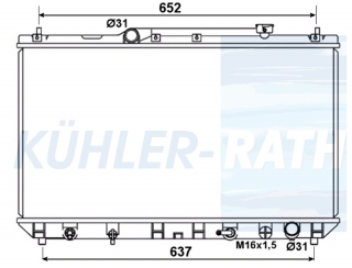 Wasserkhler passend fr Toyota