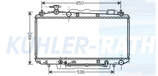 Wasserkhler passend fr Toyota