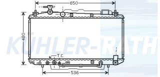 Wasserkhler passend fr Toyota