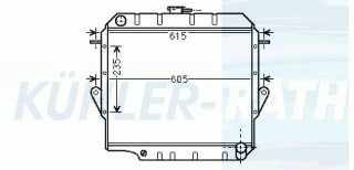 Wasserkhler passend fr Toyota