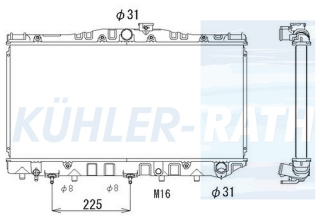 Wasserkhler passend fr Toyota