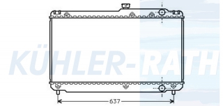 Wasserkhler passend fr Toyota