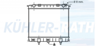 Wasserkhler passend fr Land Rover