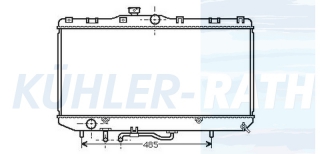 Wasserkhler passend fr Toyota