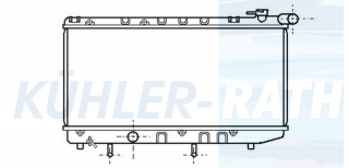 Wasserkhler passend fr Toyota