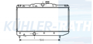 Wasserkhler passend fr Toyota