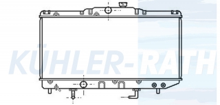 Wasserkhler passend fr Toyota