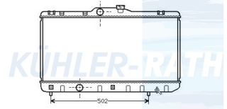 Wasserkhler passend fr Toyota