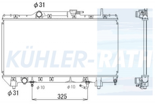 Wasserkhler passend fr Toyota