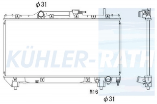 Wasserkhler passend fr Toyota