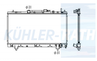 Wasserkhler passend fr Toyota