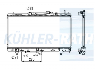 Wasserkhler passend fr Toyota