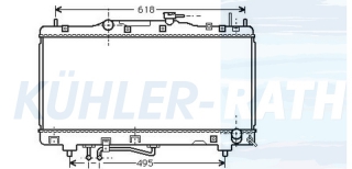 Wasserkhler passend fr Toyota