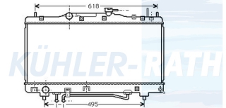 Wasserkhler passend fr Toyota