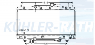 Wasserkhler passend fr Toyota