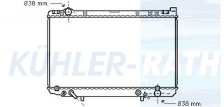 Wasserkhler passend fr Lexus