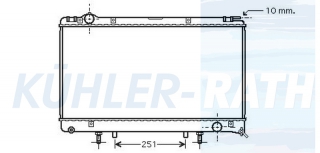 Wasserkhler passend fr Lexus