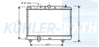 Wasserkhler passend fr Rover/MG