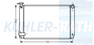 Wasserkhler passend fr Lexus