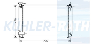 Wasserkhler passend fr Lexus