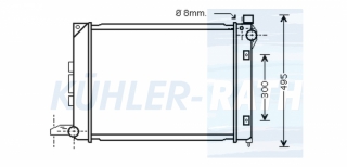 Wasserk�hler passend f�r Land Rover