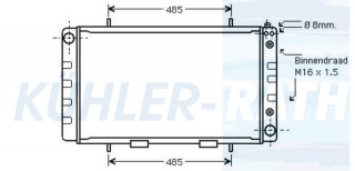 Wasserkhler passend fr Land Rover