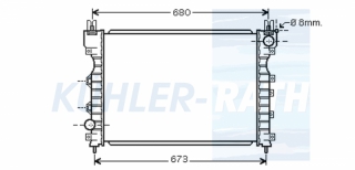 Wasserk�hler passend f�r Land Rover