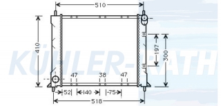 Wasserkhler passend fr Rover/MG