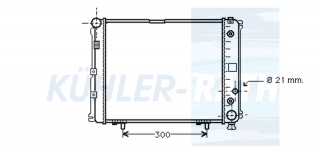 Wasserkhler passend fr Mercedes-Benz